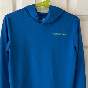 Vineyard Vines Performance Bright Blue Pullover Hoodie Boys 5